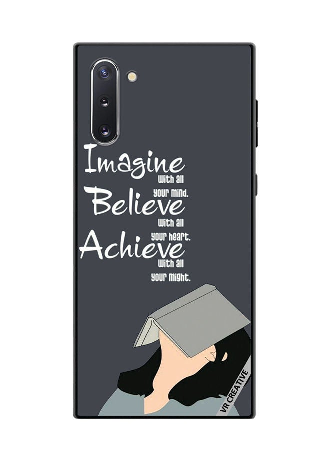 VR CREATIVE Protective Case Cover For Samsung Galaxy Note10 5G Imagine Believe Achieve Design Multicolour - Image 1