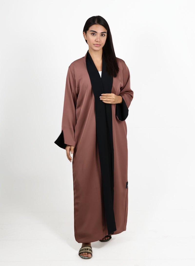 جميلة عباية ثنائية اللون قابلة للعكس - Image 3