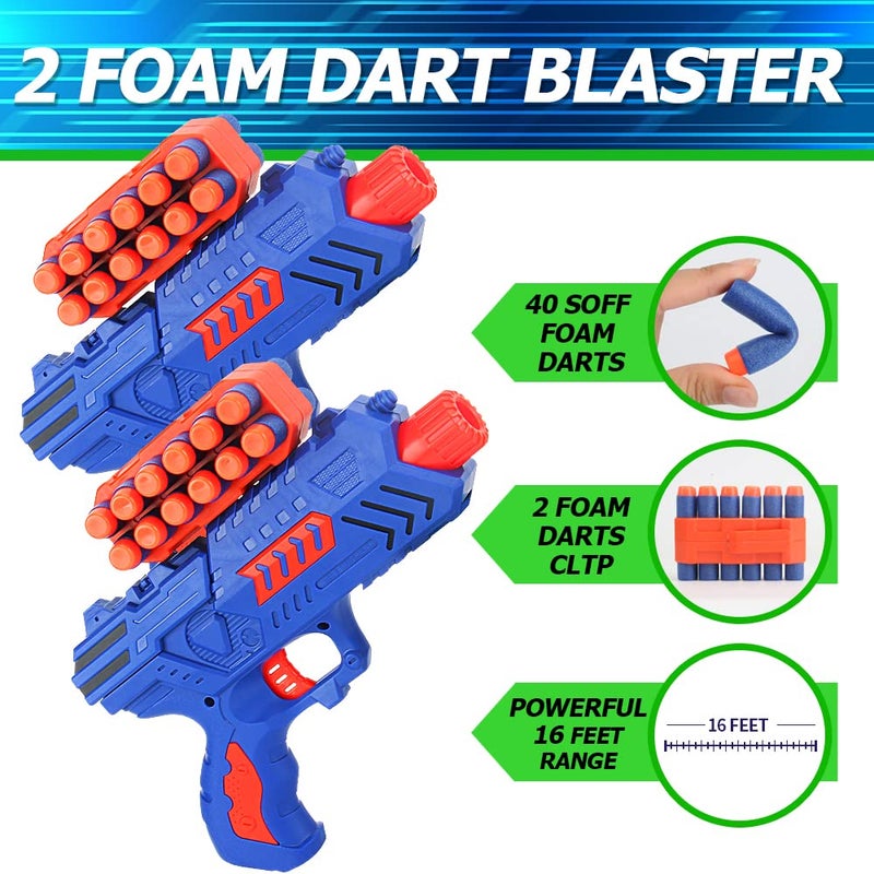 BAODLON Digital Shooting Targets with Foam Dart Toy Gun, Electronic Scoring Auto Reset 4 Targets, Shooting Game Toys Gifts for Age of 5, 6, 7, 8, 9, 10+ Years Old Kids, Boys, Compatible with 2 Toy Gun - Image 3