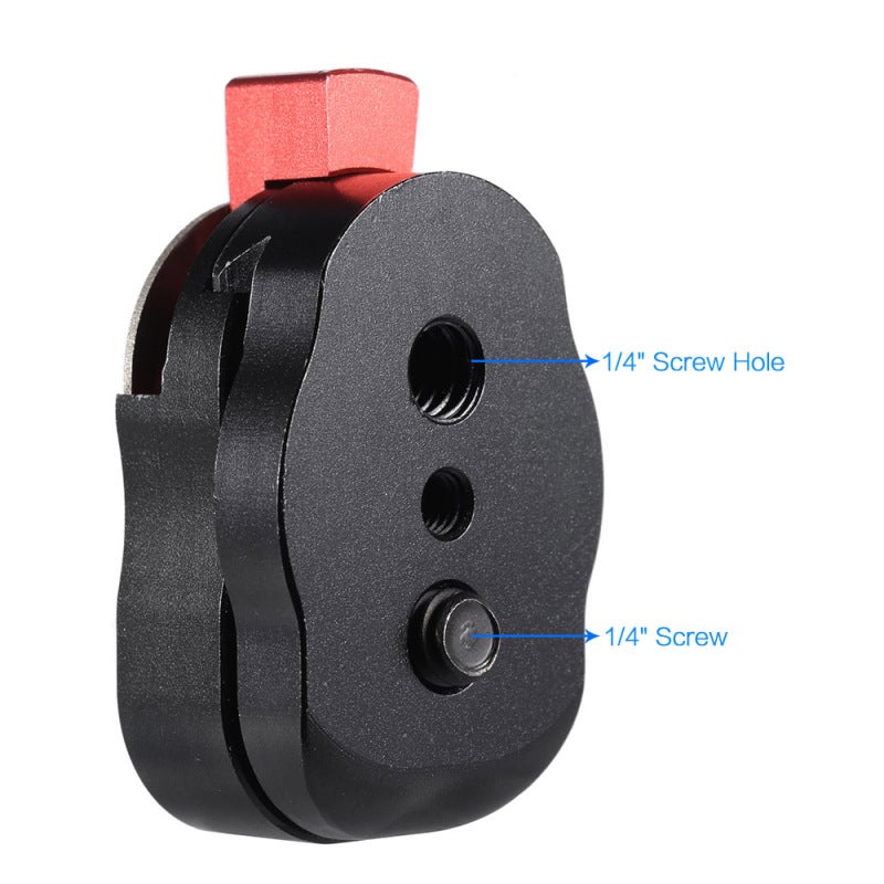 Quick Release Plate: Aluminum & Steel Construction - Security Locking System Quick Release Accessory for FPV Monitor Magic Arm Action Camera - Image 5