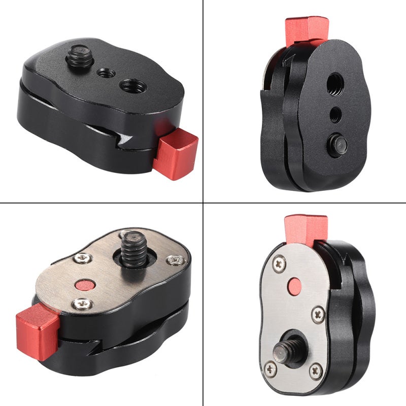 Quick Release Plate: Aluminum & Steel Construction - Security Locking System Quick Release Accessory for FPV Monitor Magic Arm Action Camera - Image 2