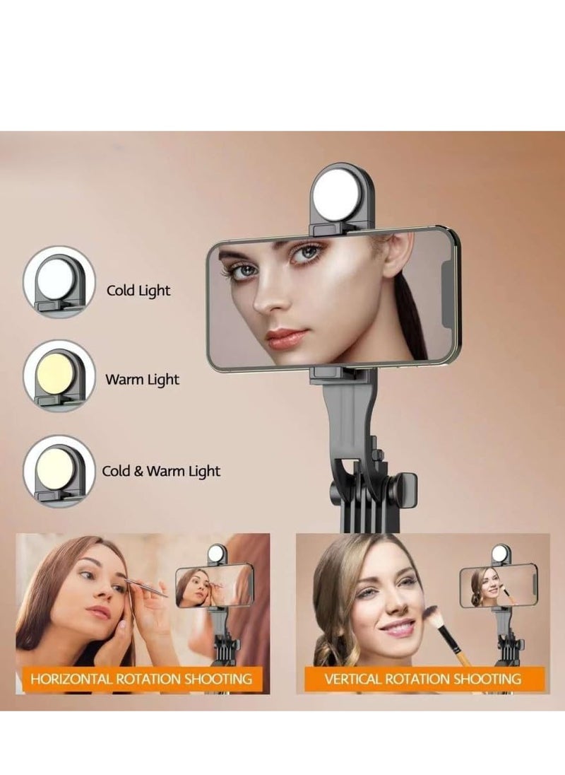 PLOKAMA - Selfie Stick Tripod 170CM with Wireless Remote, Cellphone Selfie Stick Tripod with LED Fill Light, for iPhone 15/14/14 pro/13/13 Pro/12/11/11 Pro/XS Max/XS/XR/X/8/7 and Android Smartphone - Image 1