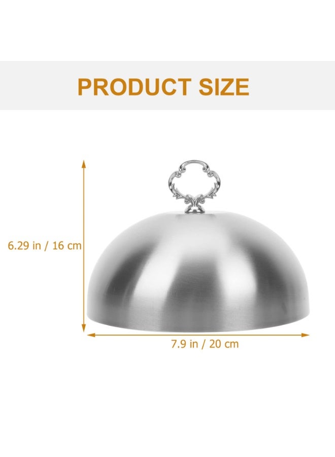 Stainless Steel Food Dome Cover, 20 cm - for Cheese Melting, Steak, Cake, and Basting - Image 2