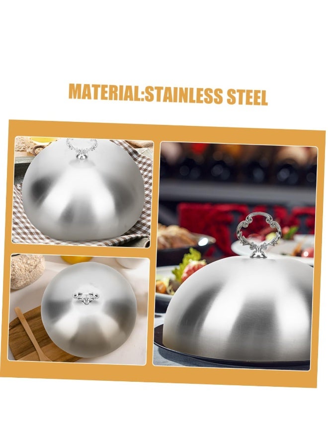 Stainless Steel Food Dome Cover, 20 cm - for Cheese Melting, Steak, Cake, and Basting - Image 4