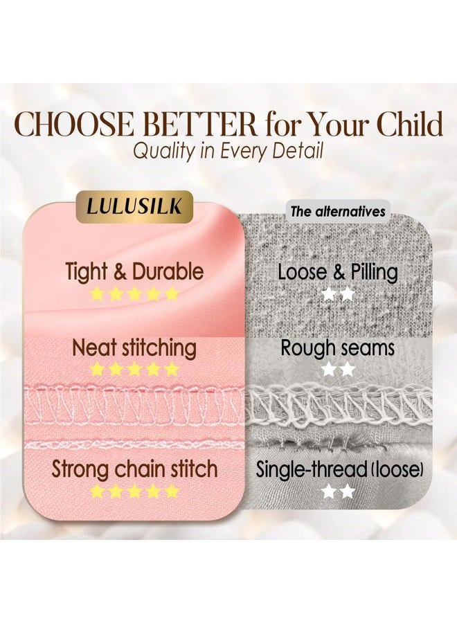 LULUSILK Soft Cotton Toddler Pillowcase 14 x 20, Travel Pillow Case(Pack of 2) Toddler Pink - Image 4