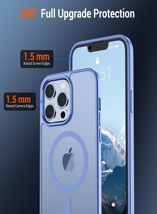 SUPFINE Magnetic for iPhone 13 Pro Case (Compatible with MagSafe) (Military Grade Drop Protection) Slim Translucent Matte Shockproof with Anti-Fingerprint Phone Case,Blue Purple - Image 4