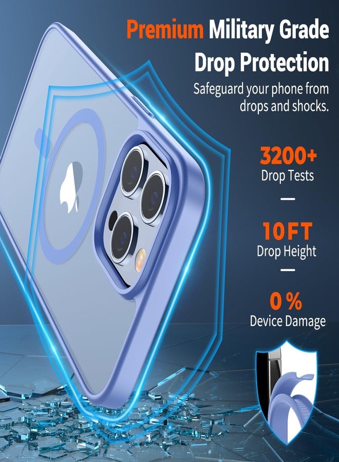 SUPFINE Magnetic for iPhone 13 Pro Case (Compatible with MagSafe) (Military Grade Drop Protection) Slim Translucent Matte Shockproof with Anti-Fingerprint Phone Case,Blue Purple - Image 3