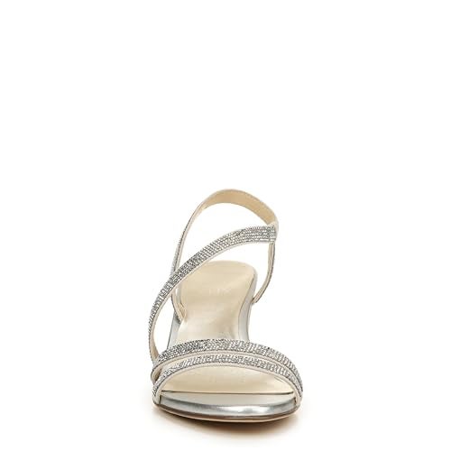 Naturalizer Womens Vanessa2 Rhinestone Embellished Strappy Heeled Sandal ,Silver ,8.5N - Image 2