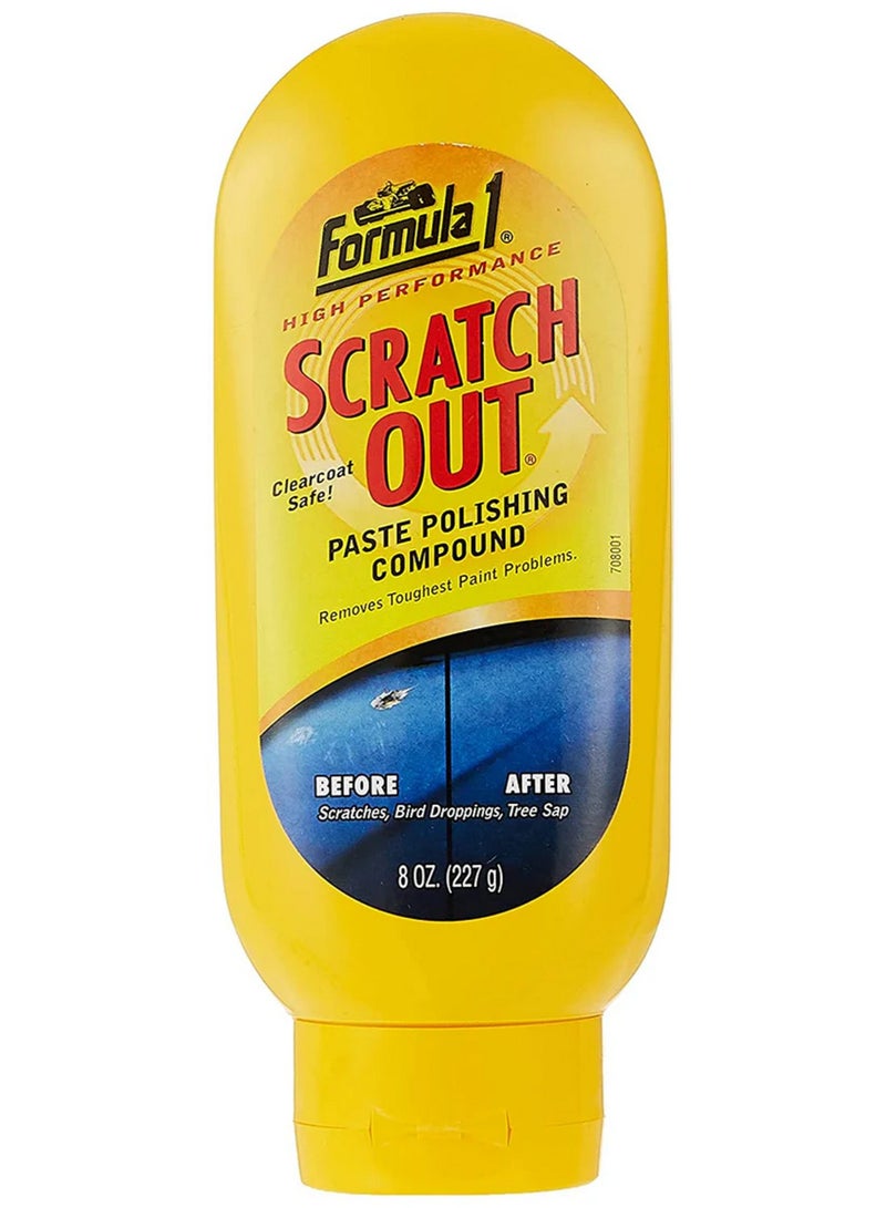Formula 1 Heavy Duty Scratch Out Paste Polishing Compound Polishing Paint Surface Scratches Remover Wax Cream Paste 227G - Image 1
