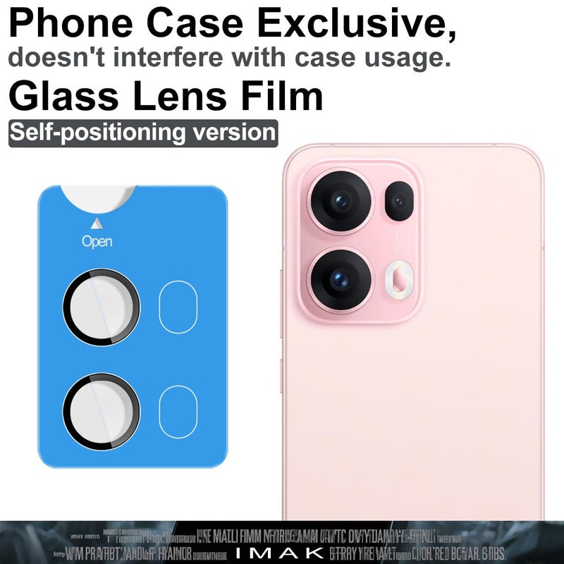 Imak For Oppo Reno13 Pro 5G Glass Rear Camera Lens Film Phone Case Exclusive, Self-Positioning Version - Image 3
