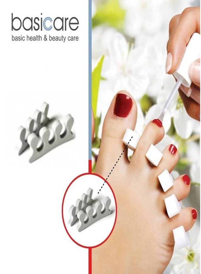 Basicare ComfortFit Toe Separator Set - Pack of 2 for Enhanced Foot Relief, Premium Silicone Design for Gentle Toe Alignment, Alleviates Discomfort, Portable and Hygienic Solution for All-Day Comfort - Image 2