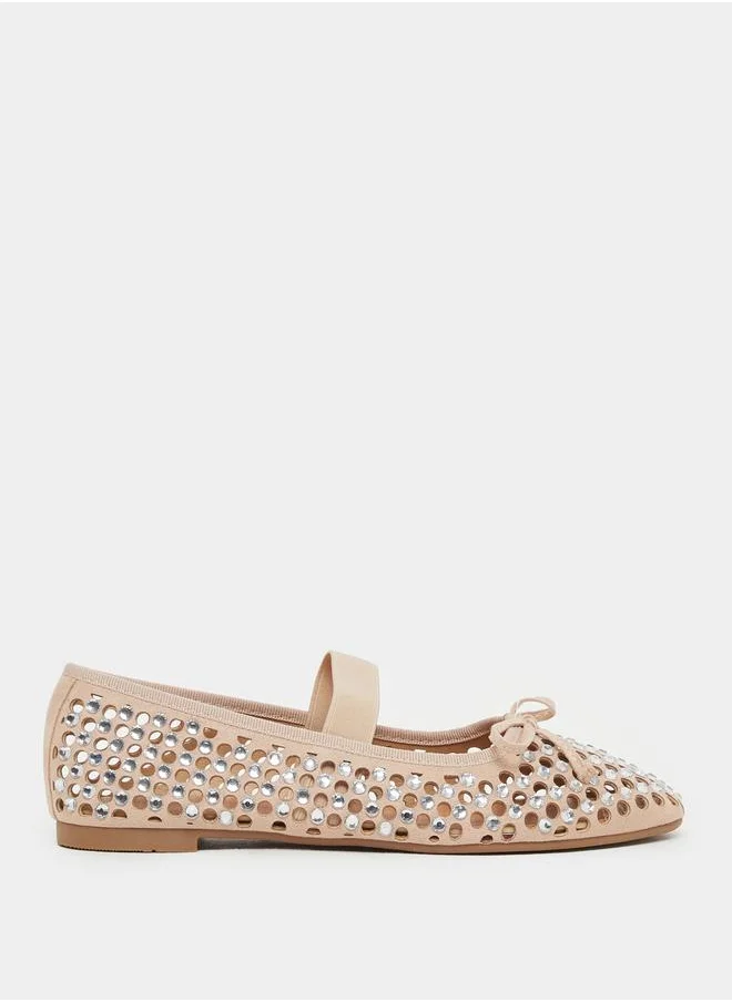 ستايلي Styli Textured Embellished Casual Shoes
