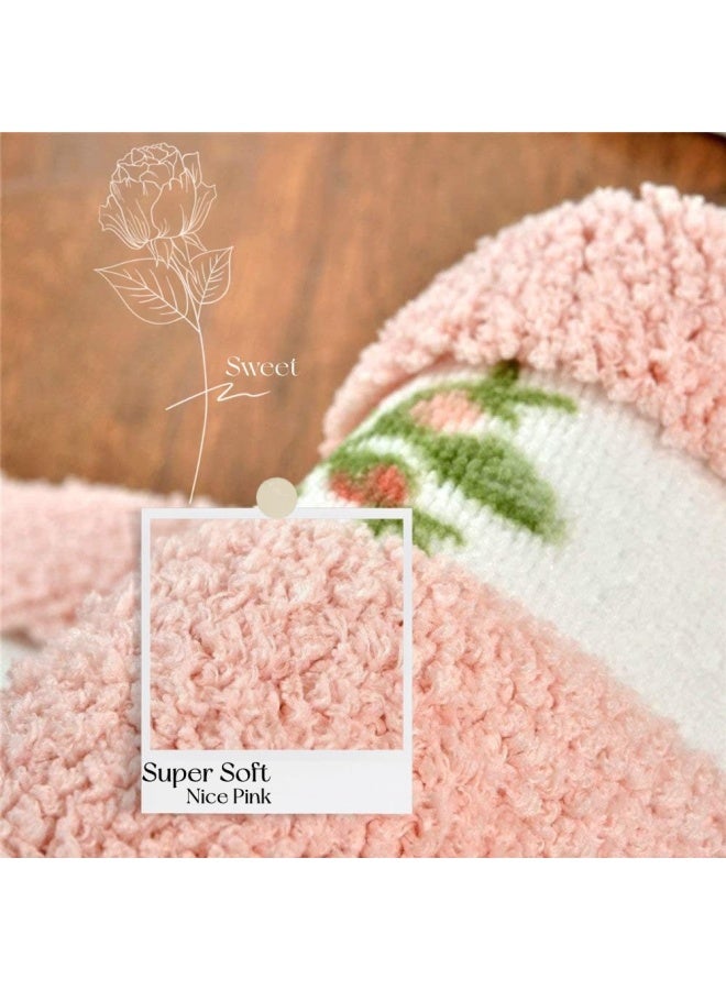 Stay Young Cute and Beautiful Rose Flower Area Rugs for Bedroom Living Room Bathroom Rugs Bath Mat Super Soft Non Slip Absorbent Nice Pink 17.71 x 49.21 Inch - Image 3
