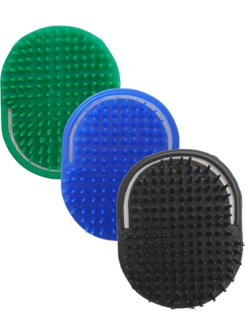 Hagiki 3 Pieces Handy Washing Comb Practical Bath Comb Hair Massage Comb 
