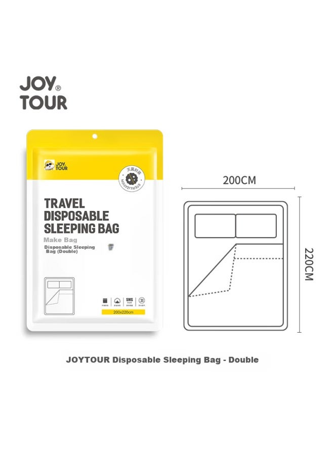 JOY TOUR Joytour Disposable Sleeping Bag, Bed Sheet, Duvet Cover, Hotel Travel Hygiene Portable Supplies, Double Size 2*2.2m - Image 4