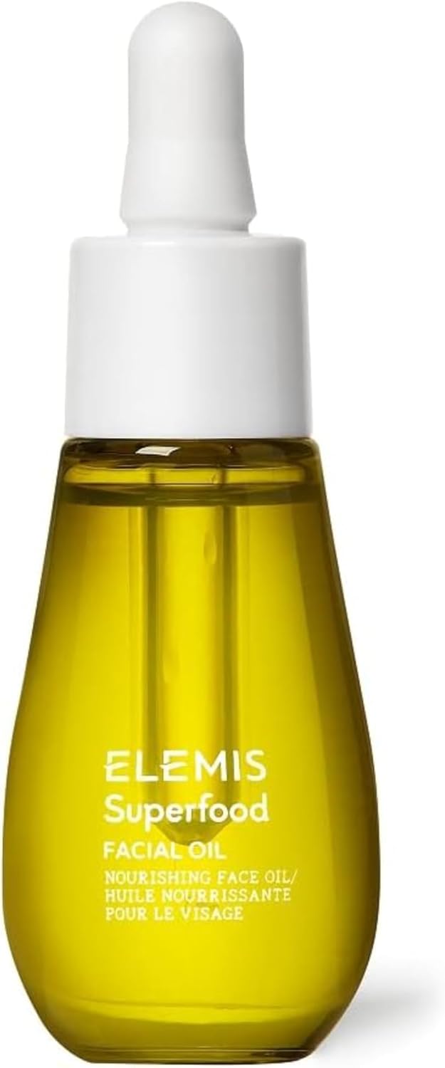 Elemis Superfood Nourishing Face Oil 15ml | Antioxidant-Rich Superfood Blend Facial Oil for Radiant Nourished Skin | Omega-Rich Dry Oil for Dry Dull & Dehydrated Skin | Fast-Absorbing Brightening Daily Superfood Face Oil - Image 1