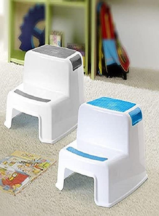 Abhsant Wide 2 Step Stool for Kids Toddler Stool for Toilet Potty Training Slip Resistant Soft Grip for Safe as Bathroom Potty Stool - Image 5