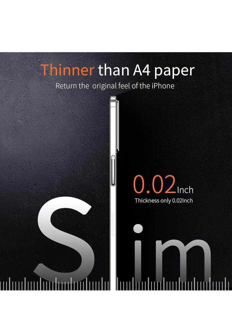 ELTRAZONE iPhone 15 Pro Max Slim Case | 0.2mm Paper-Thin Lightweight Case | Matte Finish PP Back Protection | Anti-Fingerprint & Anti-Yellowing | Compatible with iPhone 15 Pro Max 6.7 Inch - Transparent White - Image 2