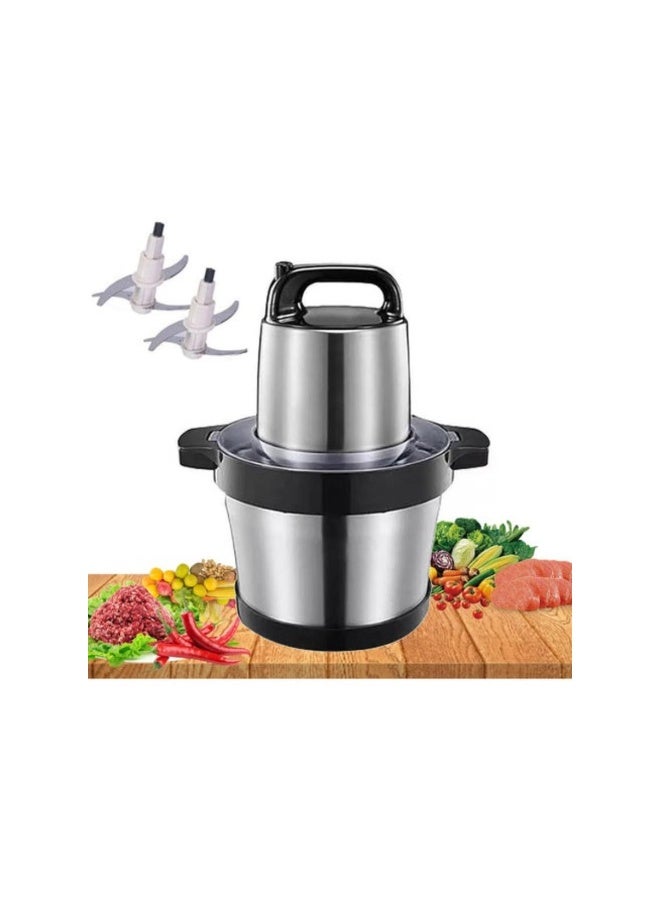 Tradeo 8L Electric Food Chopper - 6000W High Power Stainless Steel Meat Grinder & Processor - Image 3