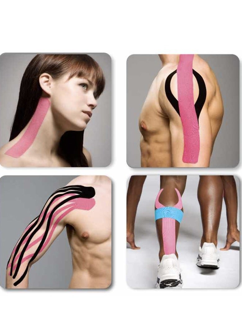 Spall Pack of Muscle Pain Relief Tape Waterproof Breathable Kinesiology Tape, Athletic Elastic Kneepad Muscle Pain Relief Knee Taping for Gym, Fitness Running, Tennis, Swimming Football - Image 3