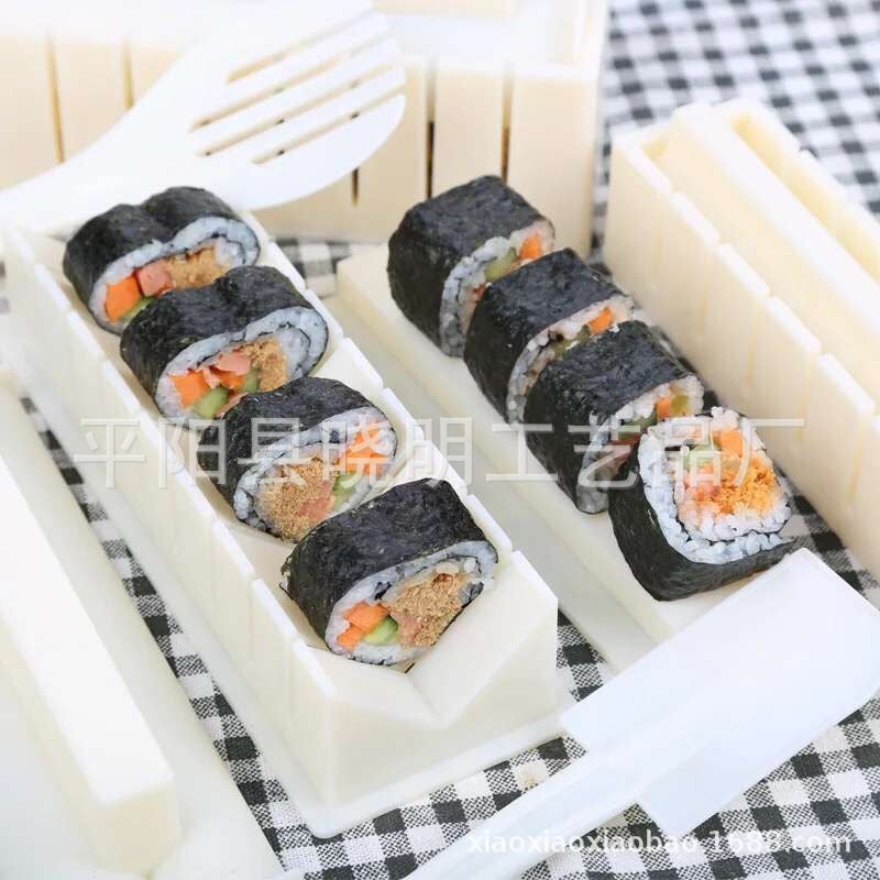 Moapn Home Diy Rice Ball Mold Sushi Maker Sushi Tool 10 Sets Of Cooking Seaweed Sushi Roll Creative - Image 3