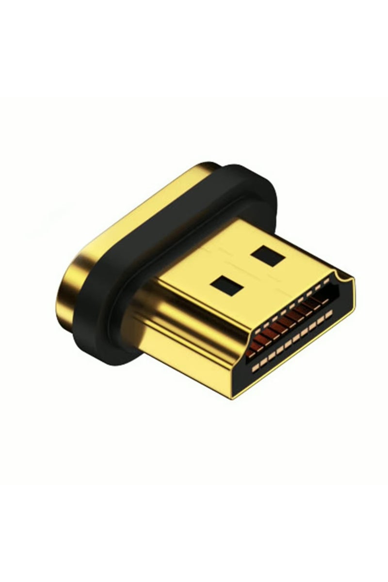 محول مغناطيسي متوافق مع HDMI 2.1 برأس ذهبي 1 قطعة 8K متوافق مع HDMI موصل مغناطيسي 8K/60Hz 4K