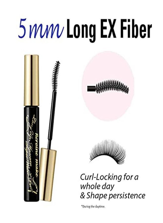 Heroine Make - Ne Make Long Up Mascara Super Waterproof Wp 01 Black | With Super Lengthening Fiber For Even Long And Curl Eyelash For Women - Image 1