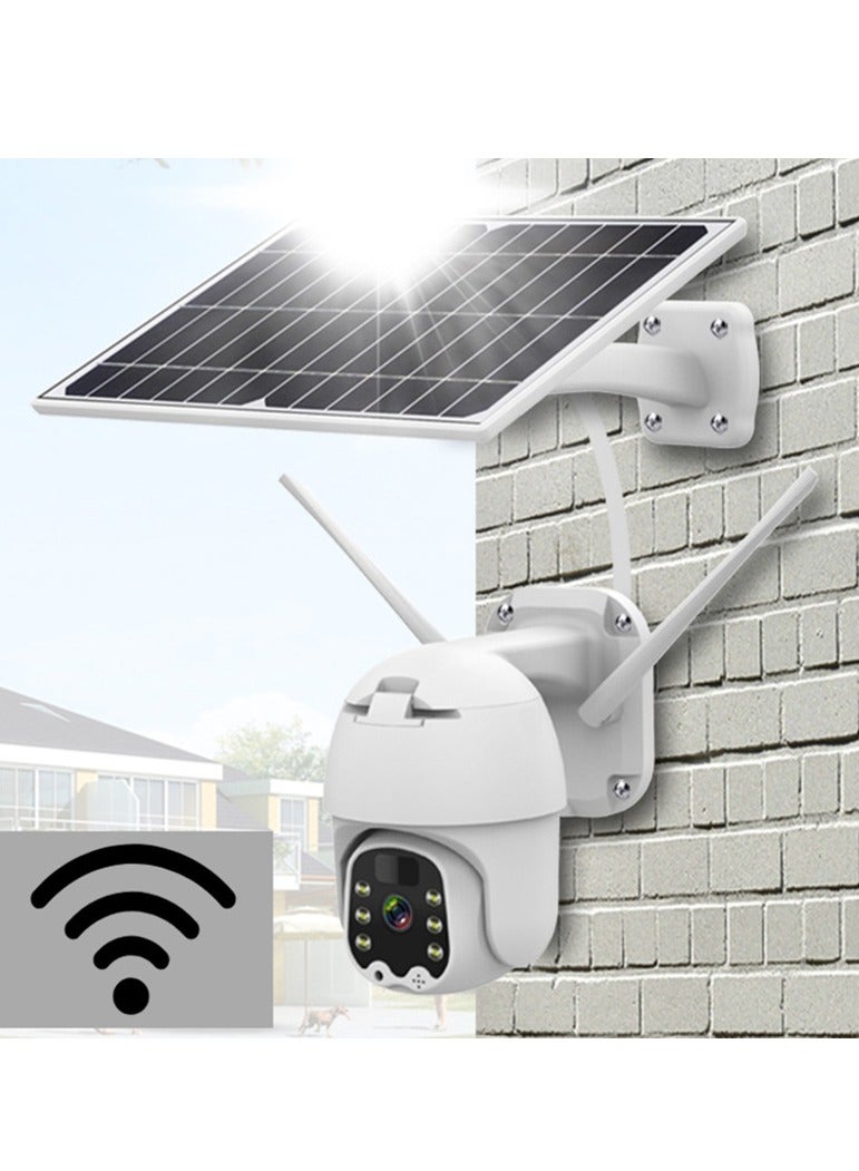 Furtey WiFi Smart Solar Camera Wireless Surveillance Camera 360° PTZ Outdoor Camera Solar Security Cameras for Home - Image 1