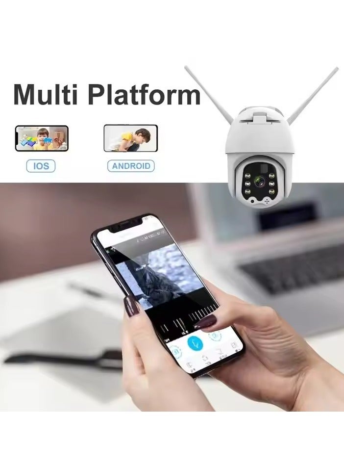 Furtey WiFi Smart Solar Camera Wireless Surveillance Camera 360° PTZ Outdoor Camera Solar Security Cameras for Home - Image 4