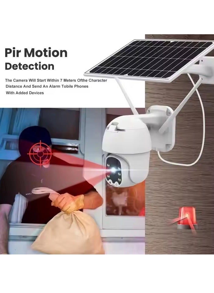 Furtey WiFi Smart Solar Camera Wireless Surveillance Camera 360° PTZ Outdoor Camera Solar Security Cameras for Home - Image 5