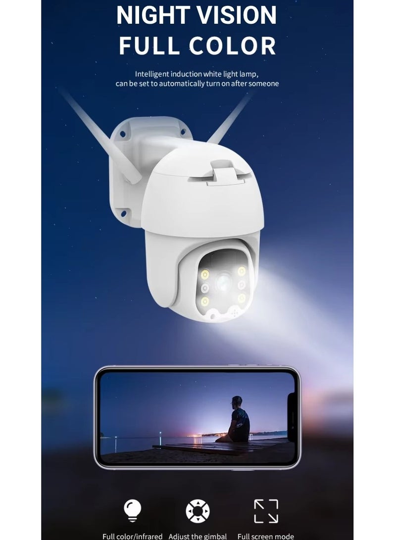 Furtey WiFi Smart Solar Camera Wireless Surveillance Camera 360° PTZ Outdoor Camera Solar Security Cameras for Home - Image 2