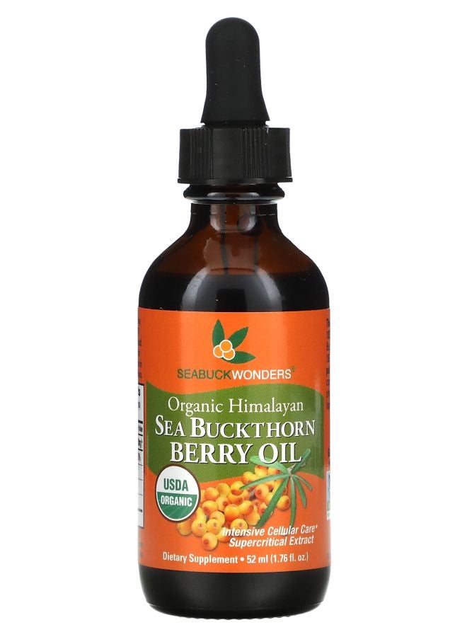 SEABUCKWONDERS زيت توت البحر الهيمالايا العضوي للعناية الخلوية المكثفة 1.76 أونصة (52 مل)