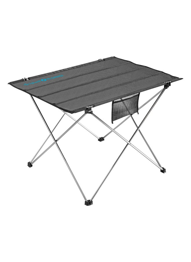 AL SANIDI Folding Aluminum Table Black Size53*55*75Cm  - Image 1