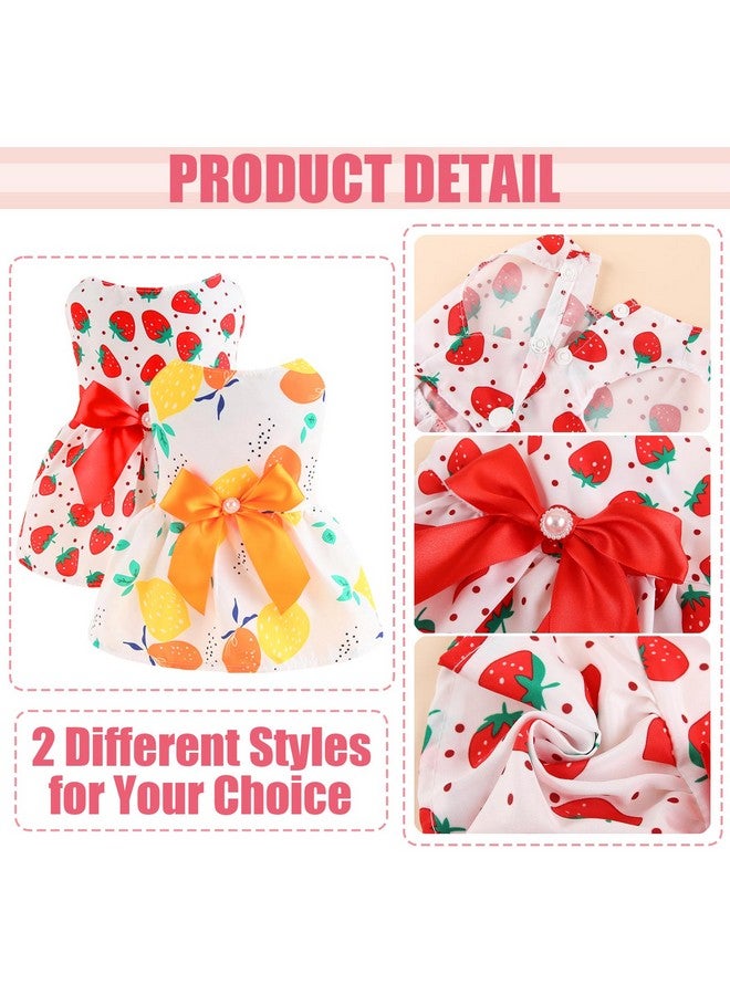 لابوهي فستانان للكلاب، ملابس للكلاب الصغيرة، ملابس للبنات، فساتين للجراء، فستان صيفي لطيف للقطط (مقاس كبير جدًا) - Image 4