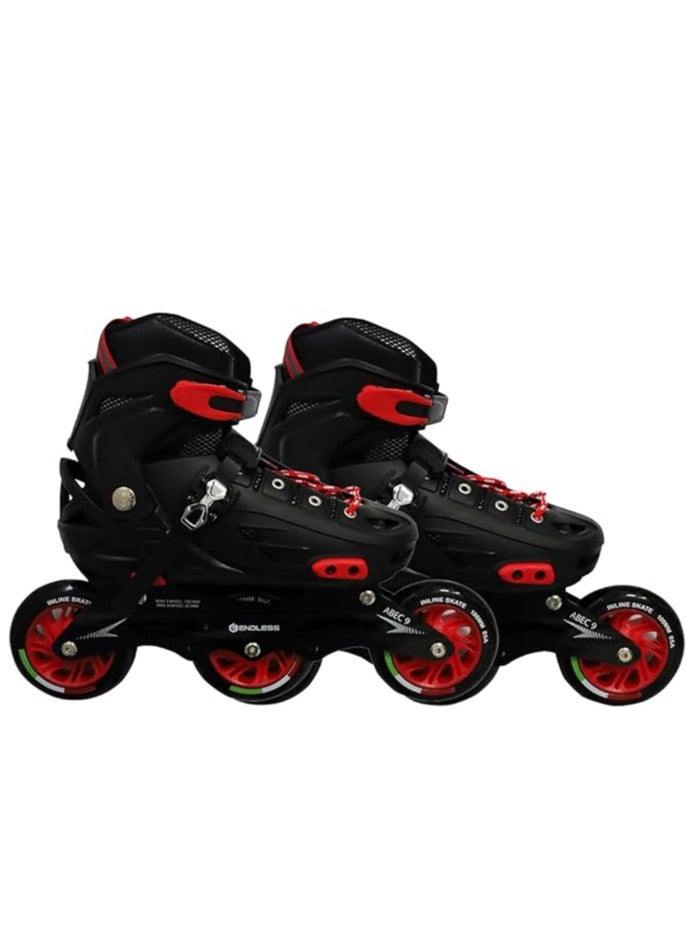 ENDLESS  Inline Adjustable Skates | Aluminium Chassis and 100 mm PU Three Wheels | With ABEC 9 Bearings  - Image 1