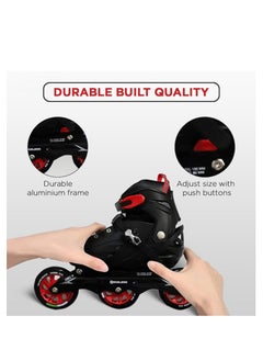ENDLESS  Inline Adjustable Skates | Aluminium Chassis and 100 mm PU Three Wheels | With ABEC 9 Bearings  - Image 4