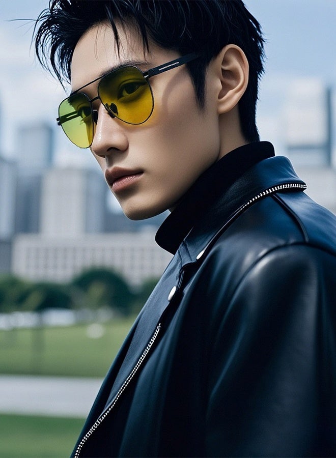 Generic 2025 New Photochromic Driving Sunglasses - Ultra-Thin Metal Slim Frame, HD Lenses, Casual Fashion Unisex Best-Seller  - Image 1