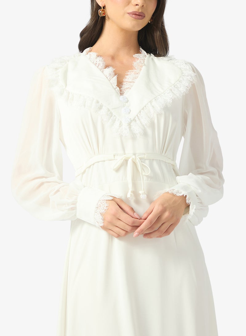 ايلا فستان بأكمام منفوشة - Image 3