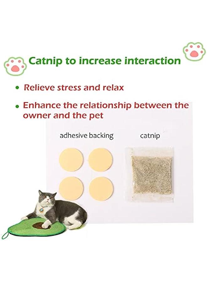 وسادة خدش للقطط بتصميم أفقي مضاد للخدش من نيوستايل، بساط خدش للقطط من السيزال الطبيعي مع حبل قصير يحمي السجاد والكنب (افوكادو) - Image 5