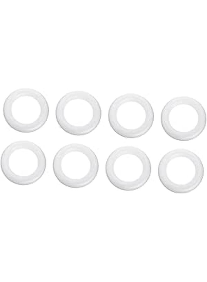 8 Pack Foam Wreath Rings DIY Craft Circles for Home Projects Safe Smooth - Image 1