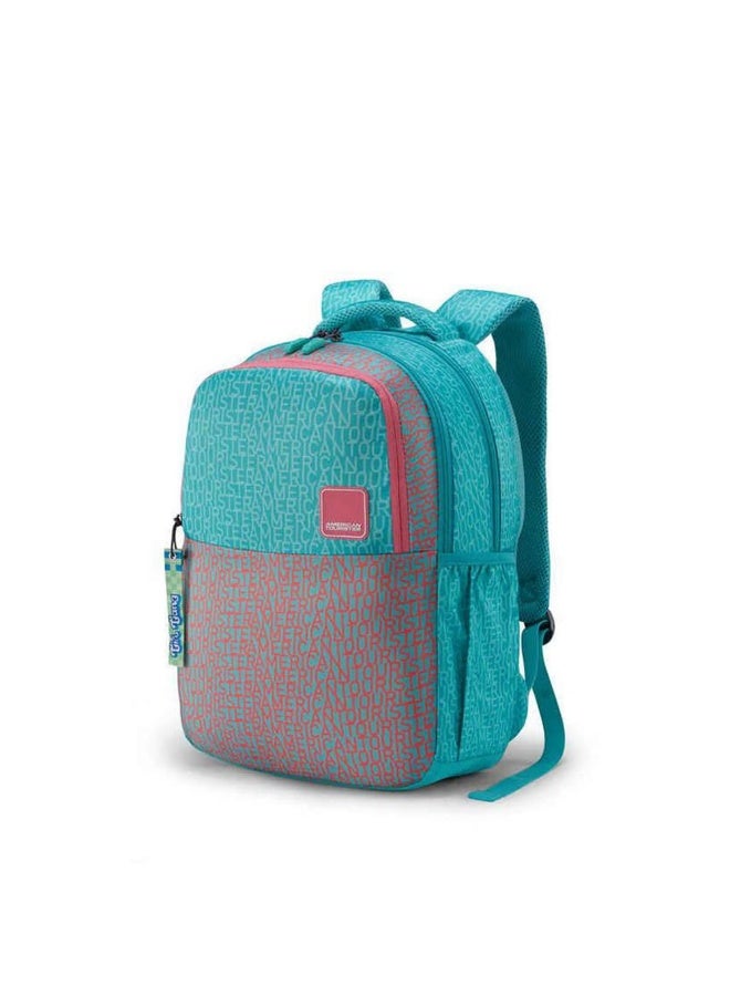 American Tourister Mia 3.0 Style 01, 26 L Volume 3 Compartment School Backpack with Front Organizer and Spacious Interiors for Women & Men - Turquoise - Image 1