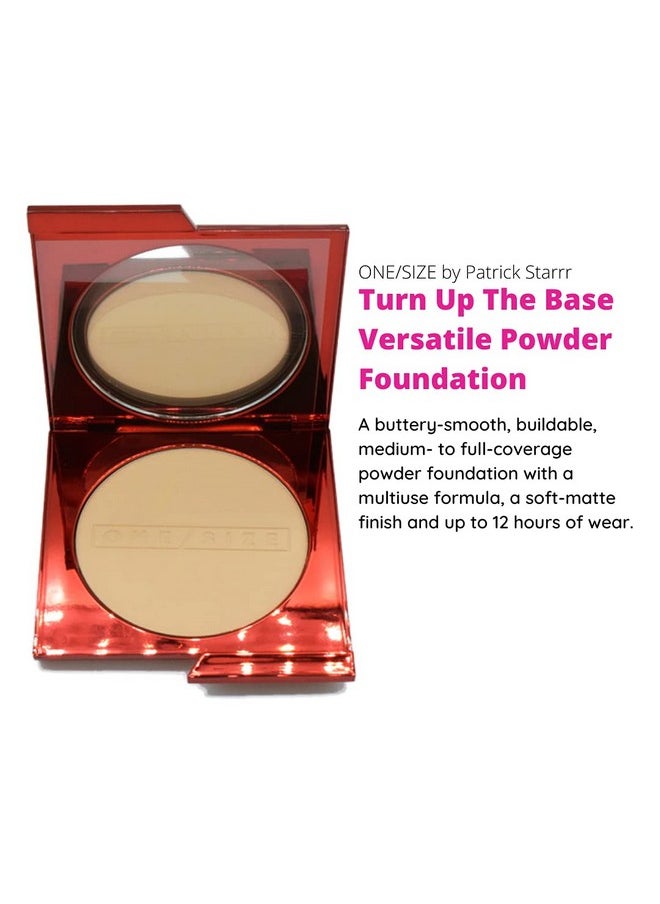 One size One Size Patrick Starrr Turn Up The Base Versatile Powder Foundation - Light 5 (NR) - Light, Neutral Rosy Undertones - Face Pressed Powder Makeup Foundation Medium-to-Full Coverage, Soft Matte Finish  - Image 2
