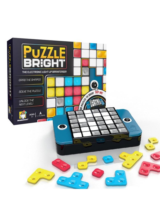 Brainwright - Puzzle Bright - The Electronic Light Up Brainteaser Puzzle - Great Travel Game - Ages 8 and Up - 1+ Players - Image 1