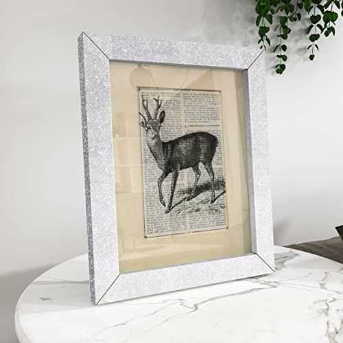 Stickyart Silver Wallpaper Border Self Adhesive Sparkle Wall Borders Peel and Stick Removable Glitter Fabric Wallpaper Border Decorative Bedroom Living Room Walls Crafts Bulletin Boards 3.94"x160" - Image 5