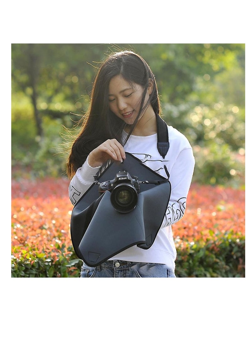 ARNOTEC Universal Camera Wrap Cloth 50x50cm – Neoprene Protective Gear Wrap for DSLR, Lens, Tablet, Camcorder – Shockproof Water-Resistant Camera Pouch Alternative for Travel & Storage  - Image 5