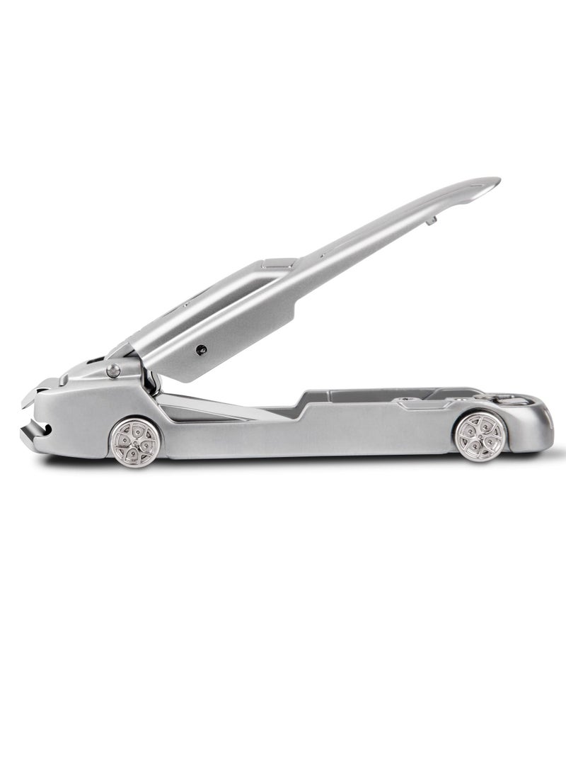 Nail Clipper Set, Creative Car Styling Stainless Steel Fingernail Clipper Cutters, Splash-Proof Design with Beautiful Metal Case, with Metal Box and Nail File, for Pedicure, Men  Women - Image 1