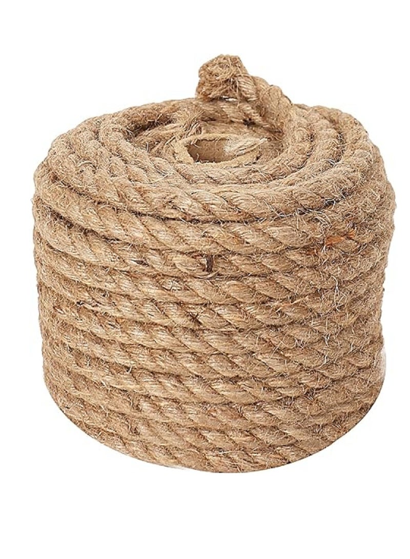 Generic Twine String for Crafts Natural Heavy Duty Burlap Rope  49 Feet 8mm  - Image 1