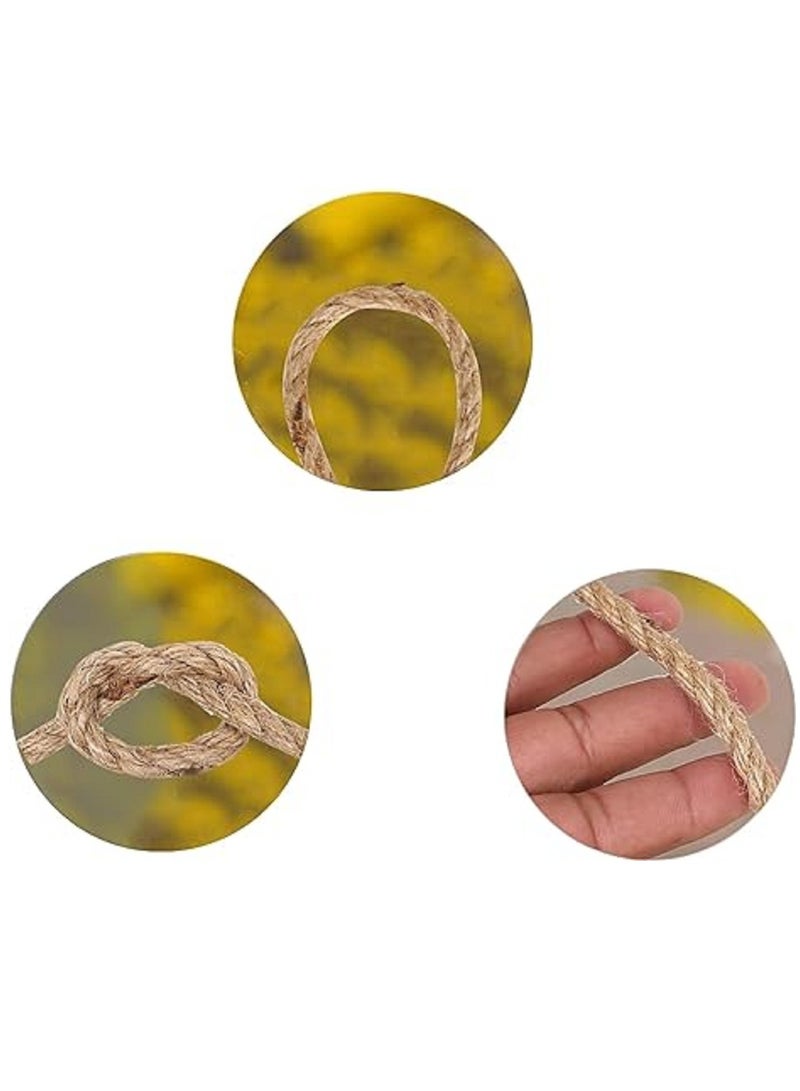 Generic Twine String for Crafts Natural Heavy Duty Burlap Rope  49 Feet 8mm  - Image 2