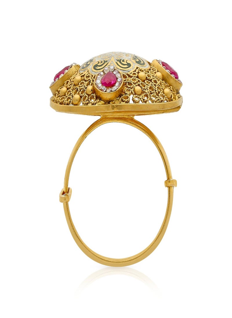 Malabar Gold and Diamonds - 22 Carat 916 Purity Yellow Gold Ring RG3888941Y16 For Women - Image 1
