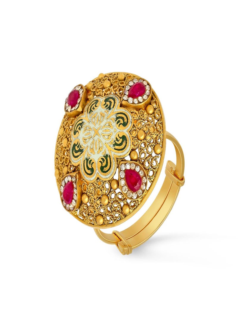 Malabar Gold and Diamonds - 22 Carat 916 Purity Yellow Gold Ring RG3888941Y16 For Women - Image 1